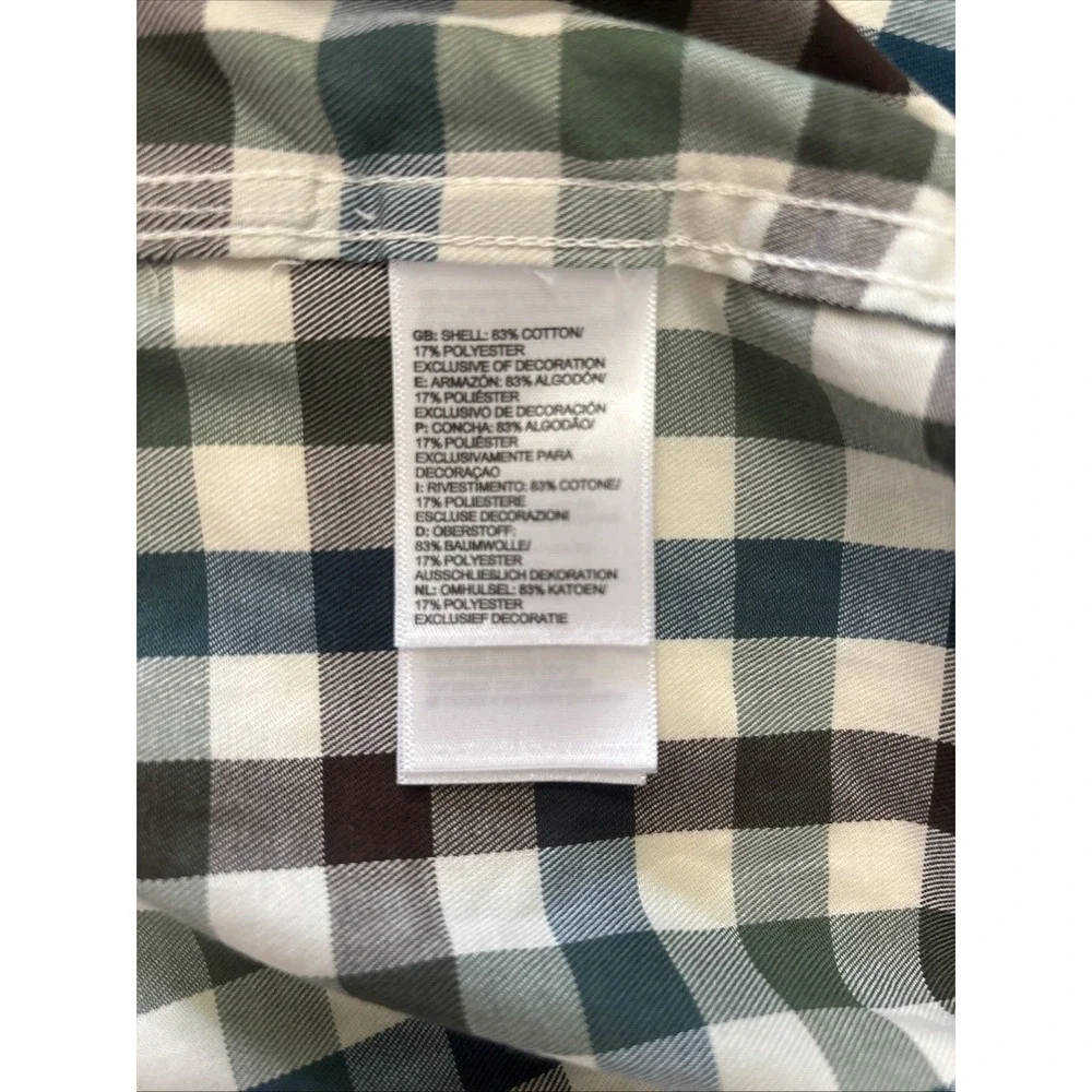 The North‎ Face Shirt Mens XL Plaid Long Sleeve Button Up Outdoor Hiking Casual